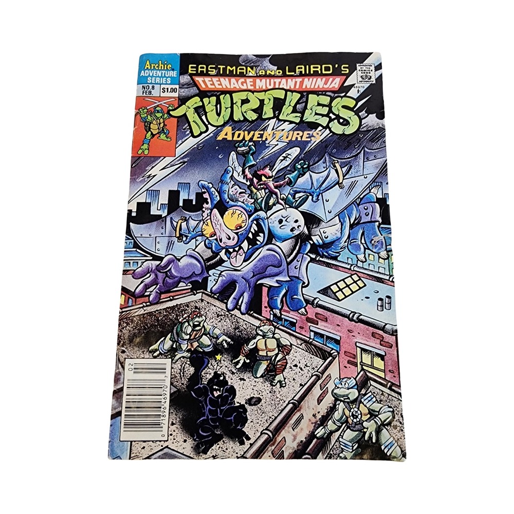 TMNT Adventures 8 Archie Comics 1990 Eastman Laird Teenage Mutant Ninja‎ Turtles